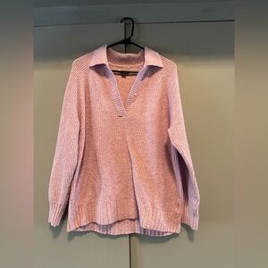 American Eagle Outfitters -  Light Purple/Pink V-Neck Sweater